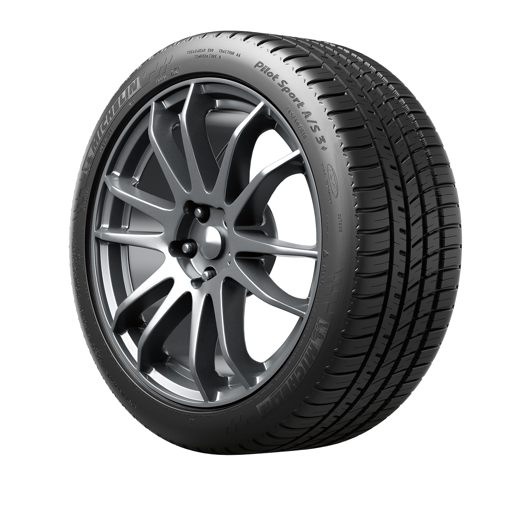 Michelin Pilot Sport A/S 3+ 205/55R16 91V BSW High Performance tire - image 2 of 6