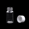 thumbnail image 3 of Botellas de vidrio Cilindro Viales de joyería Transparente 3ml 5ml 10ml Paquete de 100 piezas Sunnimix Frascos de botellas de laboratorio, 3 of 8
