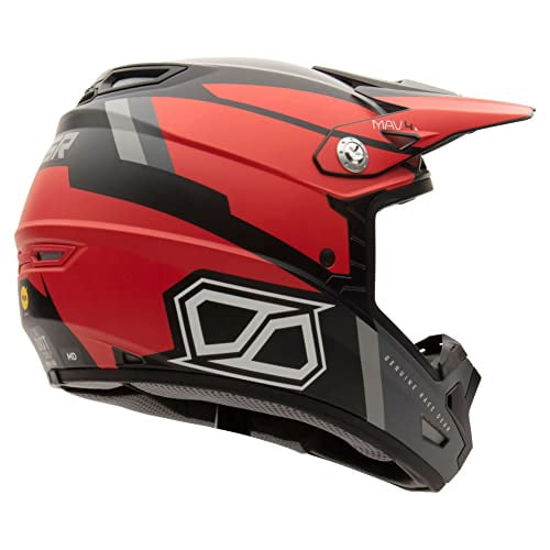 MSR Mav4 Inertia w/MIPS Dirt Bike Motocross Helmet (X-Small, Red)