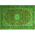 thumbnail image 1 of Ahgly Company Indoor Rectangle Medallion Green Traditional Area Rugs, 6' x 9', 1 of 1
