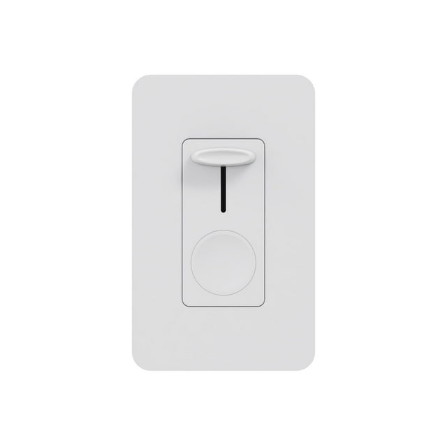 Xtricity - Wall Slide Dimmer with Switch, Ideal for LED Lighting, White