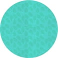 thumbnail image 1 of Ahgly Company Indoor Round Patterned Dark Turquoise Green Area Rugs, 4' Round, 1 of 6