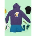 thumbnail image 3 of Cute Baby Lion Doodle Hoodie Juniors -Image by Shutterstock,  Large, 3 of 4