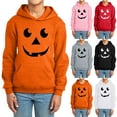 thumbnail image 4 of MAIHAN Boys Halloween Print Hoodie - Kids Graphic Pullover Sweatshirt, Halloween Themed Clothing Soft Comfortable Casual Outfit with Adjustable Hood for Ages 1-14 Years(Grey,11-12 Years), 4 of 4