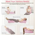 thumbnail image 3 of Eurhowing Ergonomic Memory Foam Wedge Pillow for Adults, Back Neck Shoulder Pain Relief, Adjustable Headboard Support for Sleeping, Reading, Reclining Bed Pillow, Pink, 3 of 9