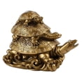 thumbnail image 1 of VONKY Chinese Turtle Statue Sculpture Resin Animal for Decor Gift Home Brass 1Set, 1 of 1
