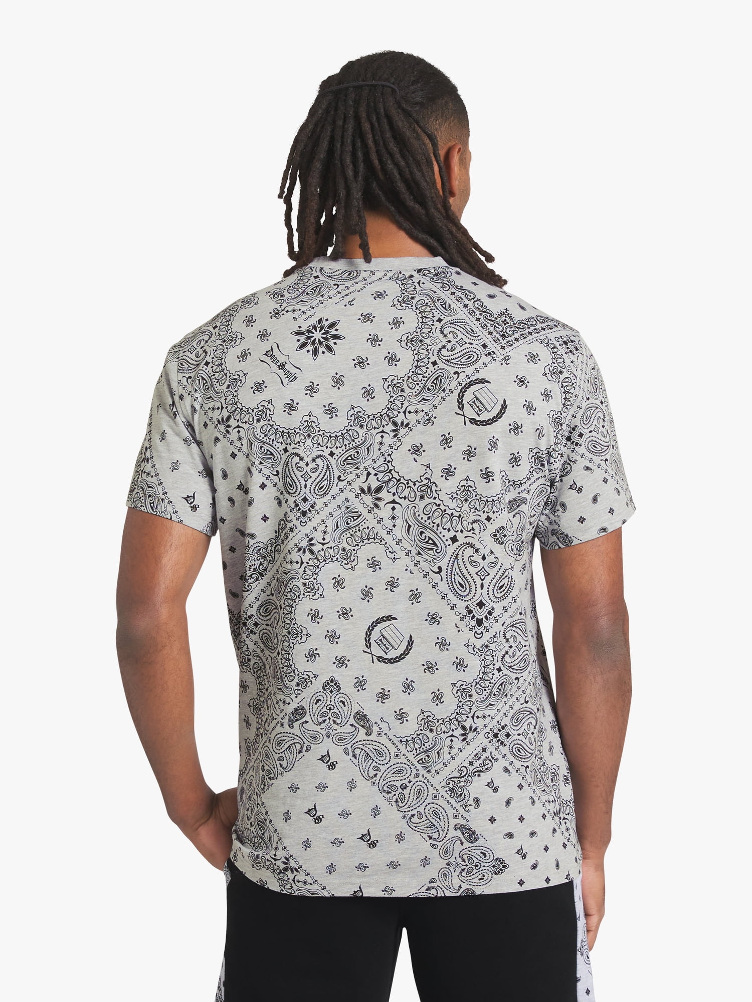Dogg Supply by Snoop Dogg All-Gender Men's and Women's Bandana Print Short Sleeve Tee, Sizes XS-3XL