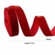 thumbnail image 3 of Adornos navideños, regalos navideños, cinta roja de terciopelo rojo oscuro de 16 mm, cinta decorativa para regalo, cinta fina de tela para bodas, bautizos y cumpleaños, regalos de San Valentín., 3 of 8