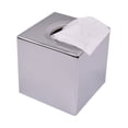 thumbnail image 1 of Soporte cuadrado de papel para caja de pañuelos faciales para encimeras de tocador de baño, aparadores de dormitorio, mesitas de noche, escritorios y mesas, papel cuadrado gris oscuro, 1 of 5