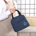 thumbnail image 1 of Bolsa de almuerzo impermeable con parche, nevera con aislamiento térmico, caja Bento (azul) Ehuebsd Libre de BPA, 1 of 4