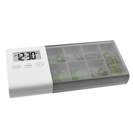 

Andoer Dust-proof Separated Pill Organizer Pill Box Case Electronic Timer Alarm Clock Reminder Medicine Storage Dispenser