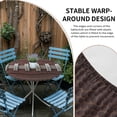 thumbnail image 2 of Rugby Sport Round Tablecloth for 36-44 Inch Tables, Fitted Table Cover with Elastic Edge, Usa Sport White Red Brown Ball Waterproof Outdoor Table Cloth Protector for Patio Garden Dinner Picnic, 2 of 9