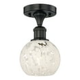 thumbnail image 7 of Innovations Lighting - White Mouchette - 1 Light Semi-Flush Mount In Modern, 7 of 7
