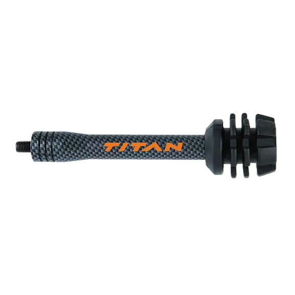 Titan Archery Carbon Fiber Compound Bow Stabilizer 0.45 lbs, Black, Vibration Dampen, Shock-Free, 7052A
