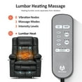 thumbnail image 6 of MCombo Large Lay Flat Dual Motor Power Lift Recliner for Big and Tall Elderly, Faux Leather(Black), 6 of 11