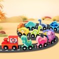 thumbnail image 6 of Fjnjuu Toy Car Wooden Magnetic Blocks Magnetic Train and Educational Toys Collectible Toy Cars for Boys and Girls, 6 of 7
