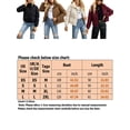 thumbnail image 3 of Frontwalk Women Puffer Jackets Padded Down Coats Long Sleeve Outwear Ladies Loose Cropped Coat Stand Collar Jacket Green S, 3 of 3