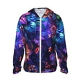 thumbnail image 1 of Balery Magic Colorful Forest Leaves Sudadera ligera de manga larga con capucha y protección solar UPF 50+ para hombre y mujer, ideal para pesca y running-Small, 1 of 7