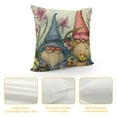 thumbnail image 4 of Nawypu  Spring Gnome Decorative Throw Pillow Covers, Tulip Lily Daisy Floral Flower Porch Outdoor Home Decor, The Garden Just Bloom Butterfly Seasonal Couch Cushion Case, 4 of 5