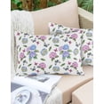 thumbnail image 6 of Pink Blue Hydrangea Throw Pillow Cover 20 x 26 Inch Decorative Pillow Cover Pastoral Watercolor Botanical Flowers Lumbar Pillowcase Seasonal Rectangle Cushion Case for Couch Sofa Bed Living Room, 6 of 7