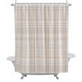 thumbnail image 6 of Farmhouse Linen Look Shower Curtain for Bathroom, Fabric Shower Curtain Set with Hooks, Waterproof Washable Bath Curtain for Bathroom Decor, 72"x78", 6 of 9