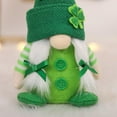 thumbnail image 5 of St. Patrick's Day Gnomes Plush Doll Irish Lucky Shamrock Stuffed Dwarf Doll Handmade Green Leprechaun Tomte Doll Faceless Old Man Rudolph Doll for Holiday Party Home Decor, 5 of 6