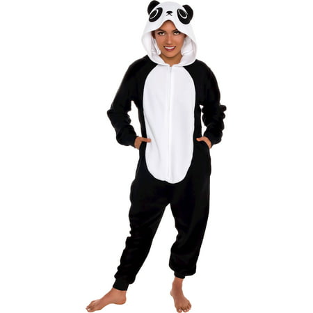 Slim Fit Animal Pajamas - Adult One Piece Cosplay Panda Costume by Silver