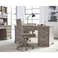 thumbnail image 2 of Magnussen Home Lancaster Dovetail Grey Executive Desk, 2 of 9