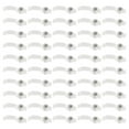 50pcs Mounting Brackets Clip Side Fixing Clips for 5050 LED Strip