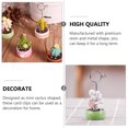 thumbnail image 4 of Miangastore Memo Clip Green Resin Metal 3Pcs 1Set 1.18X1.18X3.34Inch, 4 of 8