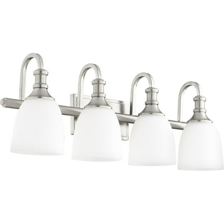 

Quorum International 5011-4 Richmond 4 Light 27-3/4 Wide Bathroom Vanity Light - Nickel