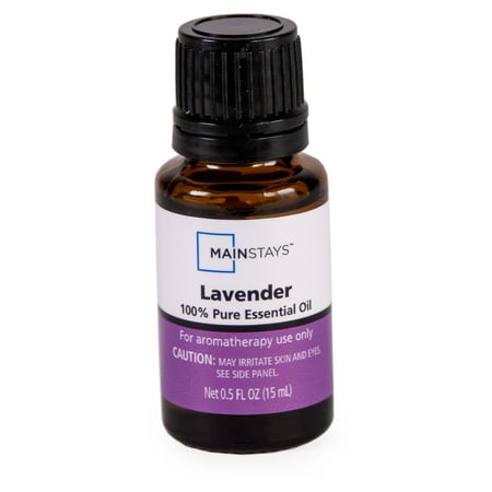 Mainstays 100% Pure Essential Oil, Lavender, 15 ml, Therapeutic Grade, for Use with Oil Diffusers.