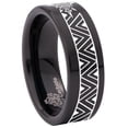 thumbnail image 6 of Mayan Tungsten Carbide Ring, 6 of 9