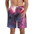 thumbnail image 1 of Balery Astronaut Riding Fiery Horse Traje de Baño Estilo Hawaiano para Hombre, Shorts de Secado Rápido con Bolsillos-X-Large, 1 of 6