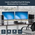 thumbnail image 3 of StarTech.com Dual Monitor DisplayPort KVM Switch - 2 Port - USB 2.0 Hub - Audio and Microphone - DP KVM Switch (SV231DPDDUA) Black, 3 of 5