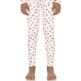 thumbnail image 1 of Rocky Fleece-Lined Bottoms Kids Base Layer Thermal Pants for Girls, Cherry Design XL, 1 of 7
