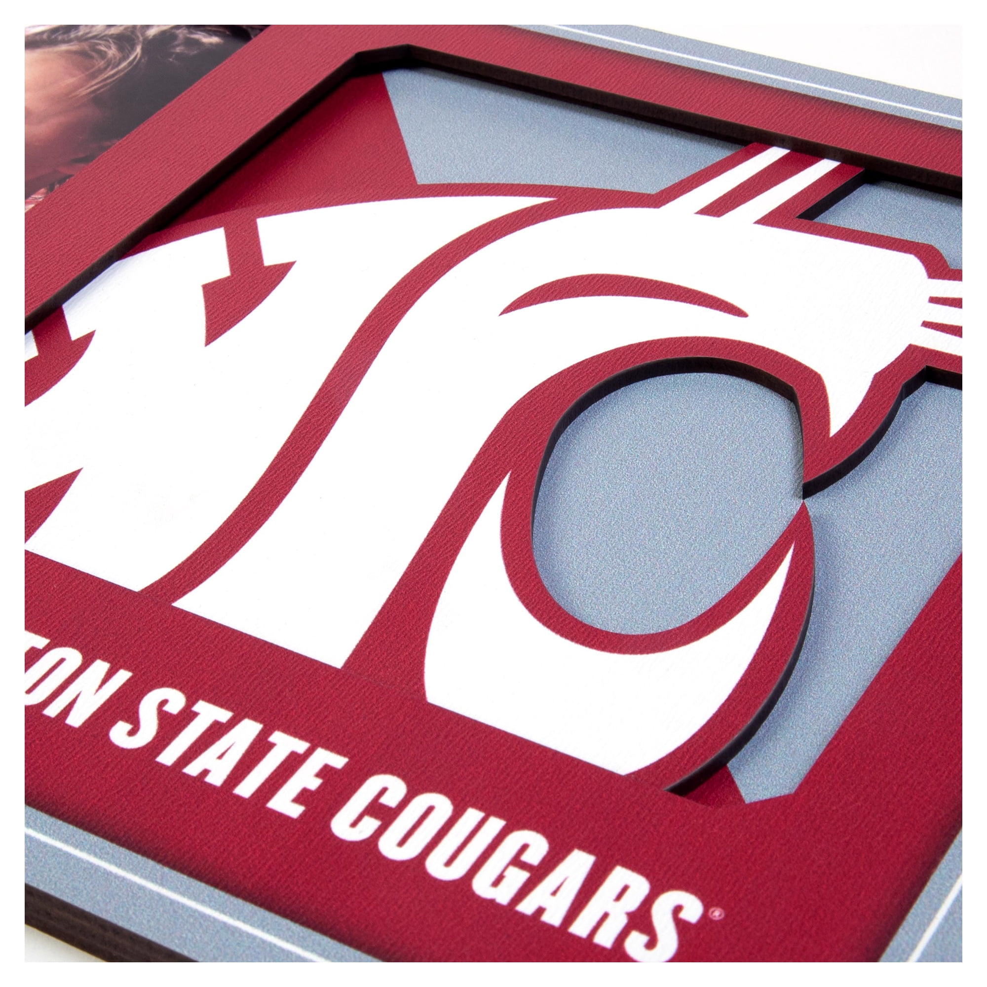 IDNA Washington State Cougars 3D Logo Series Picture Frame