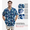 thumbnail image 4 of Hawaiian Shirts for Men, Print Men's Casual Short Sleeve Button Down Shirts Floral Aloha Beach Shirt, 4 of 6