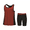 Red, variant on Essenclo Girls Tank Tops and Shorts Summer Outfits, Athletic Activewear Loose Fit Cute Girls Fashion Clothing Sets Size 3-16