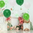 thumbnail image 5 of Unique Bargains Latex Party 10 Inch Helium Balloons with Ribbon Green White, 5 of 6
