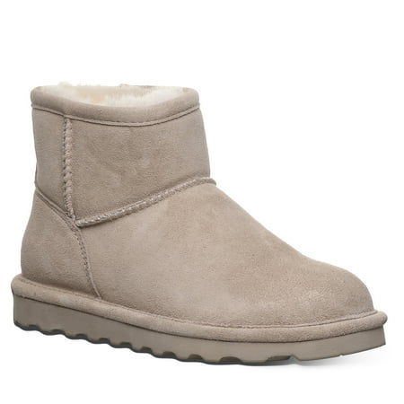BEARPAW Women's Alyssa Mushroom Size 11 | Women's Ankle Boot | Women's Slip On Boot | Comfortable Winter Boot Women's Mushroom Alyssa Boots - Medium & Wide Width
