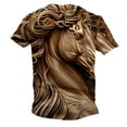 thumbnail image 4 of ZCFZJW 3D Horse Print T-Shirts for Men Big and Tall Regular Fit Casual Summer Short Sleeve Western Shirts Vintage Print Daily Vacation Tees Tops Multicolor#04 L, 4 of 6