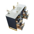 thumbnail image 5 of Fine Fixtures Opulence Collection 48 in. W x 20 in. D x 33 in. H Bathroom Vanity in Navy Blue with White Ceramic Sink - Satin Brass hardware, 5 of 9
