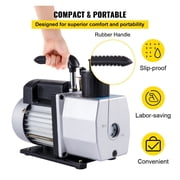 Vacuum Pump 5 CFM Dual Stage Refrigerant Vacuum Pump 1/2 Air Conditioner Refrigerant HVAC Air Tool ,Outstanding Oil Inlet System