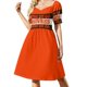 thumbnail image 2 of Football Brownies Vestido de manga corta vestidos para mujer falda de verano 2025, 2 of 7