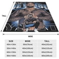 thumbnail image 5 of Jey USO Wrestler Throw Blanket Comfortable Air Conditioner Blanket Blankets for All Seasons Warm Blankets for Office for Beach, 5 of 8