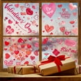 thumbnail image 2 of Michellecmm Valentine’s Day Window Clings Cute Heart Lips Candy Balloon Window Stickers Decorations for Home, 2 of 6