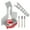 Multi, variant on Shisuyan Chainsaw Sharpening Attachment Kit Impact Driver Bit Set 1 Set 2.8x2.4x2 In