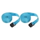 thumbnail image 1 of 2 correas de amarre con hebilla de leva ajustable, correas de amarre portátiles Azul claro, 1 of 9