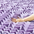 thumbnail image 6 of Best Price Mattress 2" 5-Zone Memory Foam Mattress Topper with Lavender Infusion, Twin, 6 of 10